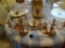 All Silver Plate items on table-Candelabras, pitcher, trivets, etc.