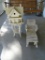 Wood Birdhouse, small table and small replica of lounge chair