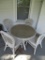 Vintage Wicker Table and 4 Chairs