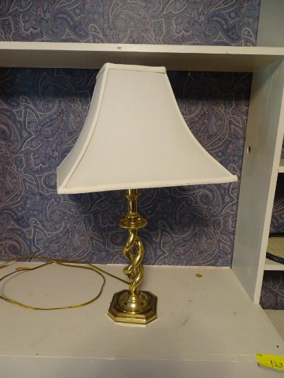 Small table lamp, brass base