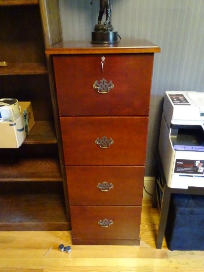 4 Drawer File Cabinet-(Lock does not work)-51"T x20"W x18"D