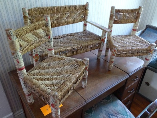 Child's wicker furniture