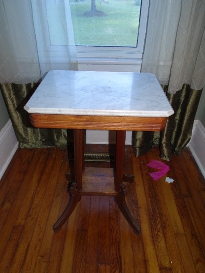 Marble Top Table-30"H x 20"W x 15"D