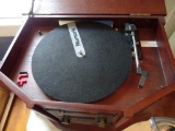 Numark wood cabinet, AM/FM radio/turntable w/ CD player