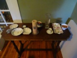 All items on table-includes Wood & Son's vintage nursing bottle