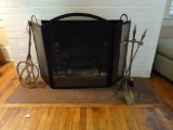 Fireplace Screen, Tools, Irons and grate
