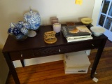 All items on top of table - includes jar w/ lid, bowls, books, etc.