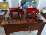 Metal toys- Hydro International Tractor, etc. Farmall 1026