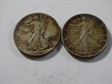 1942 & 1943 Liberty Walking Half Dollar