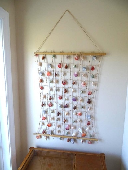 Shell wall hanging-50"T x 27"W