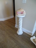 Plaster of Paris Column w/large shell-28