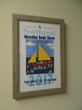 Framed Southport wooden boat show framed print by Anne Thompson- 19