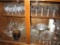 Christmas glasses, highball glasses, bowls, glass trays, vase, etc.