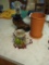 Wine crock, Rooster, Decorative lemons/limes