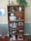 Bookcase (particle board) and all items on shelves-72