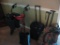 Walker, Suitcase, Fabric Suit carrier, 2 canes, portable Imogen Oxygen machine