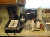 Coffepot, Oster Blender, Mixer, Carafe, Faberware Waffle Maker, Chopper, Mixer, cookie cutters