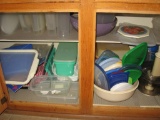 Tupperware and lots of plastic containers!