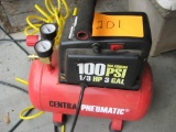 Campbell Pneumatic, 100 PSI Max, 1/3 HP 3 GAL