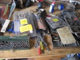 Sockets, Drill bit, pocket knives, charger, saw blades-9