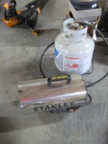 Stanley propane shop heater with propane tank (empty)