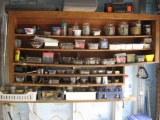 Everything on shelves: nails, nuts, bolts