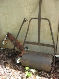 Roller, disc plow, aerator, grass bagger