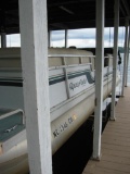 1994 Godfrey Aqua Patio 28' Pontoon boat-seats ~12 , 1,143 hrs. Johnson motor-Hull ID# GDY6510FL394