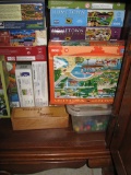 Lots of games and Puzzles!-Includes Rummikub, Clue, Dominoes, etc.