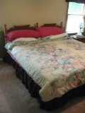 King size Bed, Chest of Drawers, Dresser w/mirror and Side Table -Broyhill