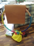 Exercise Equipment: Hula hoop, ball, bands, yoga mat