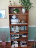 Bookcase (particle board) and all items on shelves-72