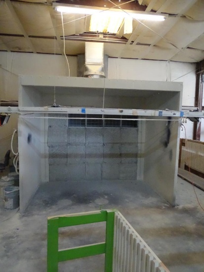 Metal Paint Booth-10" x 8.2'-plus filters-Global Finishing Spray Booth.