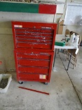 Task Force Metal Tool Box and Contents-loaded w/various tools plus screws