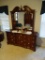 Solid Wood Dresser w/Mirror-Dresser is 64