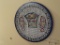 Glass plate from Israel and fabric Wall Hanging 