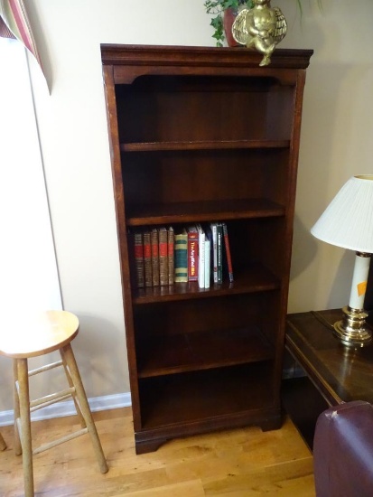 Solid Wood Bookcase-70'H x 30"W x 12"D-includes books