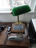 Desk Lamp, Clock, 2 staplers, Wire letter holder