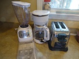 Oster Blender, Coffee pot, Hamilton Beach Toaster