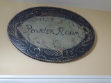 Powder Room Wall Plaque, Scales, Basket and Toothbrush holder