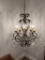 2nd Ave Design-8 light wrought iron chandelier w/crystal pendalogues-87835.28-Very Heavy~36
