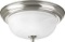Progress Lighting P3925-15ET Close-to-Ceiling, Chrome Two-light 13-1/4-inch w by 5-7/8-inch h