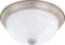 HomePlace Lighting 219021MN Bates Traditional White Faux Alabaster Glass Bowl Flush Mount Ceiling