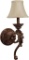 Capital Lighting 4301GB-421 Wall Sconce with Beige Fabric Shades, Gilded Bronze Finish