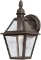 Troy Lighting B9620NB Townsend - One Light Outdoor Wall Lantren, Natural Bronze Finish with Clear Gl