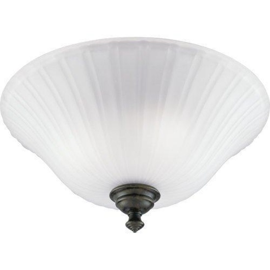 Progress Lighting-P3515-77-Forged Bronze-3 light ceiling flush mount-15.625" W x 10"H