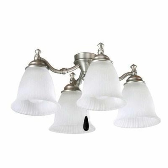 P2625-81 Hubbell Lighting P2625-81 Renovations Collection Fan Light Kit; 60 Watt, 120 Volt, 4-Lamp,