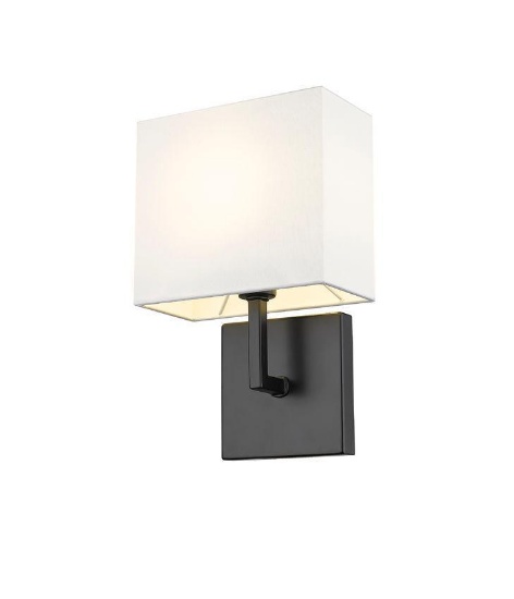 Z-Lite-1 Light Metal Wall Sconce-815-1S-MB-11" Matte Black