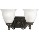 Progress Lighting P2730-77 Wall Fixture Bathroom 2 Light Sconce Bronze DarkProgress Lighting P2730-7