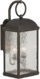 Sea Gull Lighting 88192-802 Branford Two-Light Outdoor Wall Lantern with Seeded Water Glass Panels,